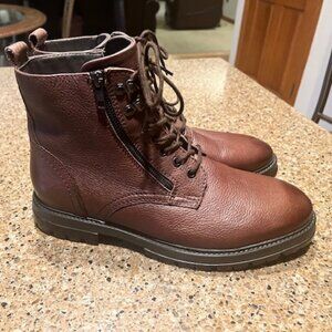 Aldo Leather Side Zip Boots For Men Size men's 11 (Pre Owned)
